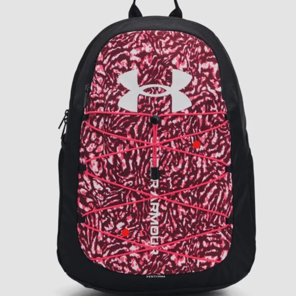 NWT Under Armour UA Hustle Sport Unisex Backpack Berry 007 - Picture 2 of 7